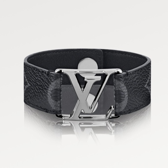 LOUIS VUITTON Hockenheim Bracelet Eclipse Monogram Eclipse Size 17 - Picture 2 of 10